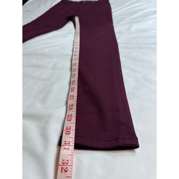 Adriano Goldschmied AG Farrah High-Rise Skinny Jeans Maroon Women’s Size 26 - Picture 9 of 9